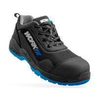 Zapato de seguridad cómodo Workfit Ember S1P SRC negro y azul. Calzado laboral - details 0