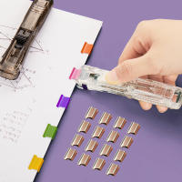 Dispensador De Clips De Papel Portátil Mini Estuche De Papel Con Recargables Y Mini Estornudador De Plástico Para Oficina - details 8