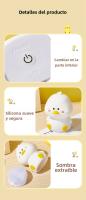 Lámpara Nocturna Recargable LED En Forma De Pato De Silicona Cartoon Para Decoración De Dormitorio Regalo Para Niños Luz De Ambiente Para Dormir - details 8