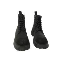 Eva Zorteon - Botines estilo militar de antelina negras.  Marca DDW. - details 4