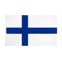 Bandeera De Finlandia Azul 90x150 CM Para Decoración Suomi Fi Fin Cross Suomen Tasavalta Poliéster Estilo Colgante - details 0