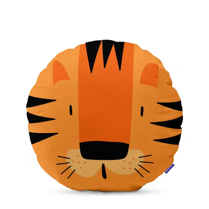 Happyfriday- Tiger Cojín 50x50 cm, Cojines con forma 100% Algodón (exterior) 100% Poliéster (relleno), calidad de 200 Gr x m2, Fabricado en España - 1