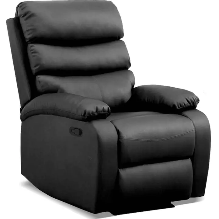 Sillón Relax Masaje Acolchado Reclinable Calor Lumbar Negro Gridinlux - 1