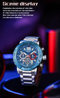 Reloj De Pulsera De Lujo Para Hombre LIGE Diseño De Acero Inoxidable Gran Reloj De Cuarzo Resistente Al Agua Con Calendario Automático Y Manecillas Luminosas - details 2