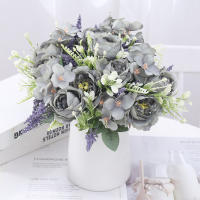 Flores Artificiales De Seda Peonia Y Hydrangea Para Boda Fiesta Vaso Decoración De Hogar Accesorios De Mesa Navidad Guirnalda Scrapbook - details 5
