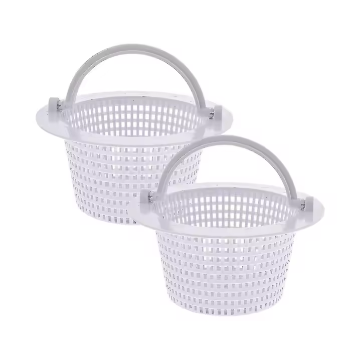 Cesta de repuesto para skimmer de piscina con asa (paquete de 2) - Skimmer de pared para piscina elevada - 1