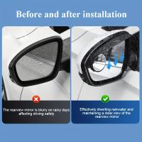 Protector De Espejo Retrovisor Trasero De Coche Con Pestaña Antirayas Fibra De Carbono Visera Para Loco De Manos Blancas Accesorios De Coche - details 4