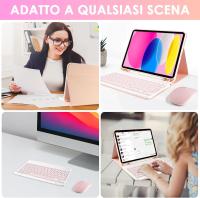 Funda con teclado y ratón, compatible con iPad Air5/Air4/Air6-10.9/11, teclado Bluetooth inalámbrico universal desmontable. - details 4