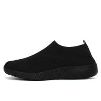 Zapatos Casuales Para Mujer Transpirables Moda Zapatos Planos De Caminar Negros Slip on Ligeros Para Correr - details 3