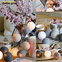 Cordón De Luces Navideñas Con 3M 20 LEDS En Forma De Bolitas De Algodón Decoración Para Exterior Jardín Calle Regalo De Año Nuevo - details 13