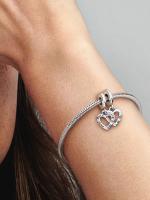 Pandora - Charm Colgante de Coronas de Hermanas entrelazadas - details 3