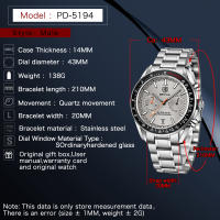 Reloj De Pulsera De Cuarzo Para Hombre BENYAR Lujo Nueva Marca 50M Impermeable Correa De Acero Inoxidable Cronógrafo Casual Para Hombres - details 3