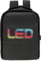 Mochila con LED programable, compartimento para portátil de 16 pulgadas, pantalla inteligente, nailon duradero, resistente al agua, ideal para viajes y aventuras. - details 0