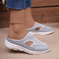 Zapatillas Casuales Para Mujer 2024 Talla Grande Transpirables Con Suela Gruesa Y Mesh Pantuflas Moda Zapatos Unisex - details 10