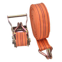 Cinta De Amarre Para Camión Con Gancho Ratcheteado Cuerda De Remolque Para Coche Tensión Ropa De Amarre 40mm Fijador De Cuerda De Amarre - details 4