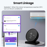 Sensor De Temperatura Y Humedad Inteligente AVATTO Tuya WiFi Control Remoto IR Compatible Con Alexa Y Google Home - details 11