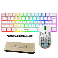 Teclado Y Ratón Gaming HXSJ V700 RGB 61 Teclas Sensación Mecánica Conjunto De Teclado Y Mouse Ergonómico Para Juego De Computadora - details 5