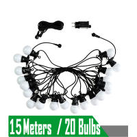 Luces De Navidad LED Impermeables G50 Para Camping Y Tent Decoración De Fiesta De Boda Adorno De Arco Iris De 23M Con Bombillas Globales - details 7