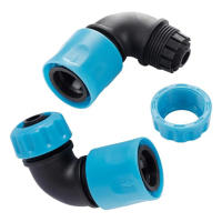 2 Pcs Conectores Rápidos De Codo 90 Grados Para Jardín Tubo De Rociador 1/2 Pulgada Adaptador De Conexión De Agua Para Riego - details 2