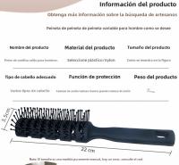Cepillo De Pelo Para Hombres Resistente Al Calor No Dañino Para El Cabello Con Ribas Caja De 100 Piezas Tamaño 25x4 - details 3
