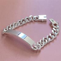 pulsera de plata de ley 925 para hombre y mujer, cadenas, joyería de moda, regalos - details 2