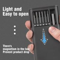 Juego De Destornilladores Magnéticos Precision 25 En 1 Con Set De 24 Piezas Mini Para Reparación De Móvil PC Y Cámara Herramienta Portátil De Acero Cromo-vanadio - details 1