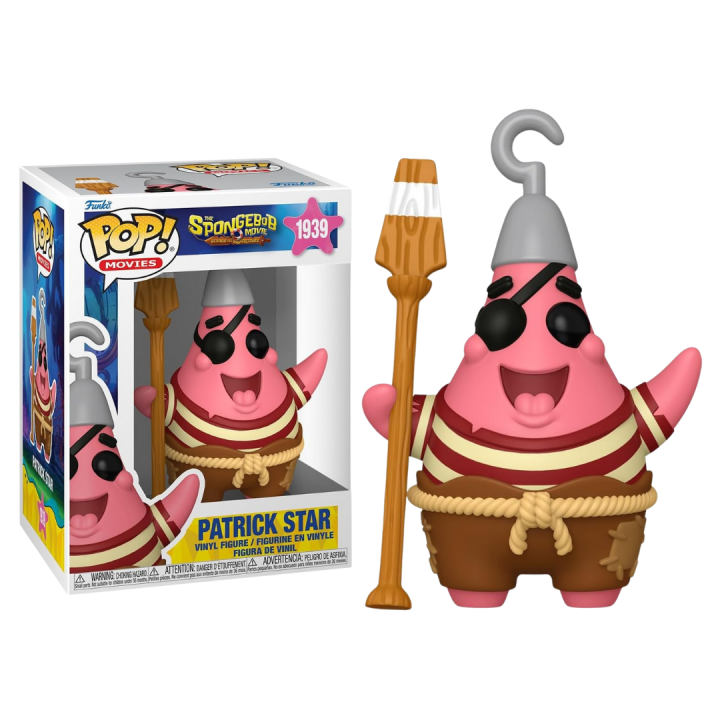 FUNKO POP! BOB ESPONJA LA PELÍCULA – PATRICIO ESTRELLA, 83591, Nº 1939, TIENDA CON LICENCIA OFICIAL, ENVIO EN 24-48 HORAS EN PENÍNSULA, FIGURA, CABEZÓN, MUÑECO, JUGUETES, SERIE, DIBUJOS