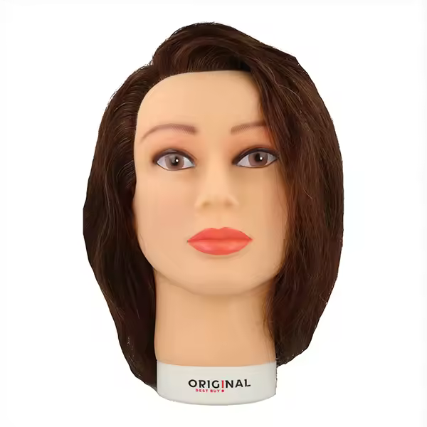 Sinelco Cabeza De Maniquí Valeska 40Cm (0030221) Cabello Humano - 1