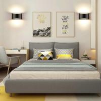 Apliques de pared regulable para interiores, 2, Modern Negro Led Up Down lámpara de pared, 12W pasillo interior lámparas de pared para Sala de estar, Escalera, Dormitory, Wa - details 1
