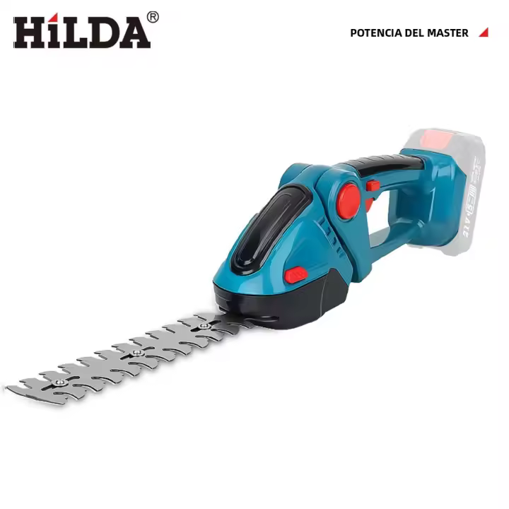 HILDA 2 En 1 Trimmer De Básculas Eléctrico Desbrozadora Sin Cable Para Jardín Herramienta De Poda Y Eliminación De Malezas Compatible Con Batería Makita 18V - 1