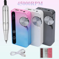 Nueva Máquina De Uñas Eléctrica Recargable 45000RPM Bajo Ruido Para Pintura De Uñas Gel Herramienta De Manicura Para Salón V7 - details 0