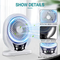 Lámpara Solar Con Ventilador Y Panel Solar Para Exteriores Luz LED Recargable AC DC Para Camping Luz De Emergencia IP65 ABS - details 4