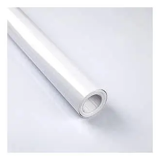 Papel Adhesivo para Muebles Blanco 90X600cm Impermeable Vinilos Rollo PVC Material Decorativa Cocina Baño Dormitorio Autoadhesivo Pegatina para Muebles - 1