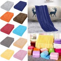 Manta De Microfibra Flanela Gruesa 2024 1 Pieza Suave Y Cálida Para Cama O Coche Manta De Plush Ligera Y Cómoda Para Adultos Uso En Picnic Lavable Mecánicamente - details 0