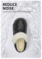 Zapatillas De Algodón Para Mujer Invierno Antideslizante Para Uso Doméstico Y Externo Con Suela Exterior Antideslizante - details 4
