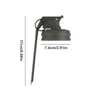 Cubierta De Tanque De Gas De Casete Diseño De División Cubierta Protectora Para Tanque De Gas Para Camping Al Aire Libre Tamaño 17cm Peso 80g Colores Negro/Khaki/Gris - details 14