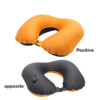 Almohada De Viaje Inflable Para Cuello En Forma De U Lavable Funda Uso En Avión Tren Coche Oficina Sueño Durmiendo - details 5