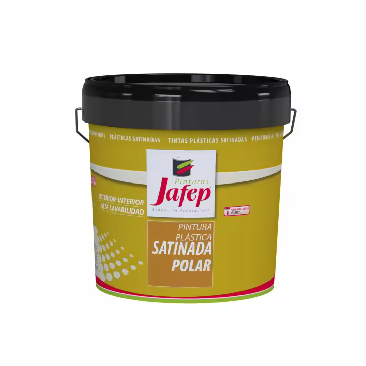 Satinada Polar Jafep pintura satinada, pintura plástica para interior y exterior de alta calidad, estabilidad y resistencia - 1