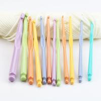 Kit De Agujas De Crochet De Plástico Con Mango Herramientas De Tejido DIY 12 Piezas/set Agujas De Crochet Para Manualidades Y Costura - details 1