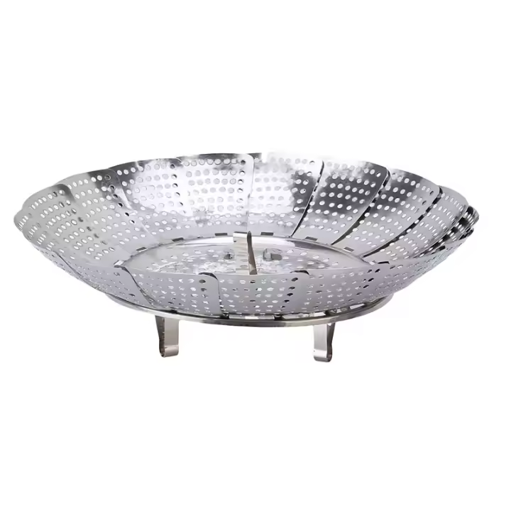 Plato De Almizclador Multifuncional De Acero Inoxidable Con Retráctil Y Plegable Cesta De Almizclador Para Verduras Y Frutas - 1