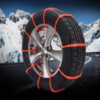 Cadena Antideslizante De Neumáticos Para Coche 10PCS Plástico Universal Antideslizante Para Neve Barro Emergencia Artífice De Bloqueo - details 1