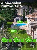 Temporizador De Riego Insoma 2-zona Para Jardín Y Césped Controlador De Irrigación Ahorro De Agua IPX5 Timer Programable Para Manguera Sistemas De Riego Por Goteo - details 2