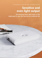 Luz Nocturna LED Sensor De Movimiento Recargable Luz De Pared Por Inducción Humana Para Dormitorio Pasillo Armario 2 Lados De Luz - details 2