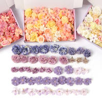 48Pcs Cabezas De Flores Artificiales De Seda Para Decoración De Hogar Fiesta Boda DIY Accesorios De Coronas De Flores Fake Para Decoración De Habitaciones - details 6