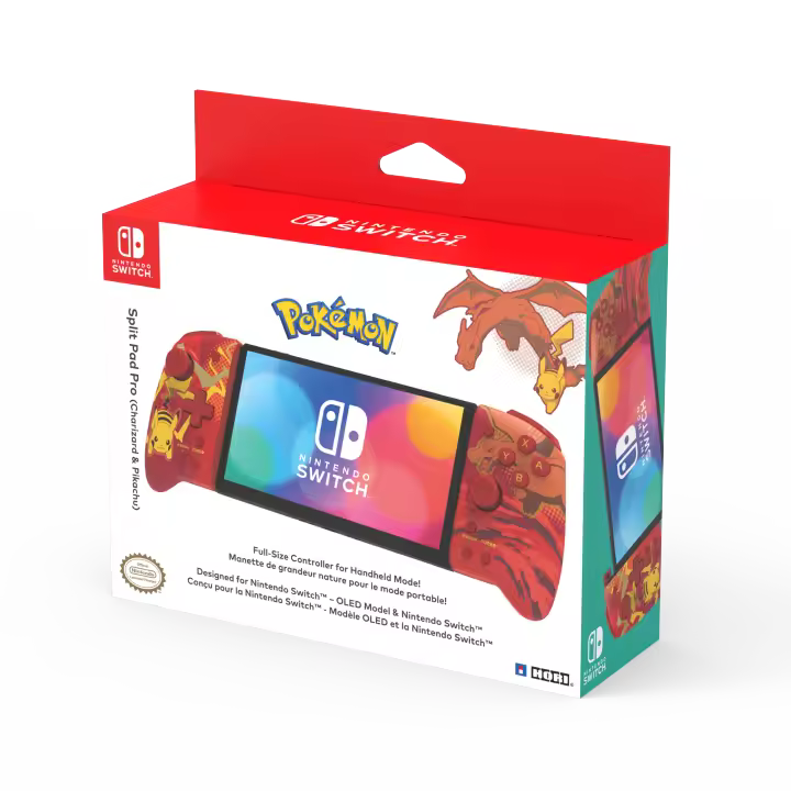 Hori Split Pad Pro Pikachu y Charizard - Nintendo Switch - Nuevo - 1