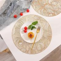 1Pc Almohadilla De Mesa Duradera Con Nubes Huecas Resistente Al Aceite Antideslizante Coaster De Aislamiento Para Cocina Y Hogar Decoración De Taza De Café Forma Redonda Material PVC Estilo Moderno - details 5