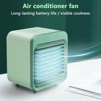 Mini refrigerador de Aire portátil, potente y Súper Silencioso, con 3 velocidades, recargable por USB y opción de refrigeración con Cubitos de Hielo para el hogar. - details 0