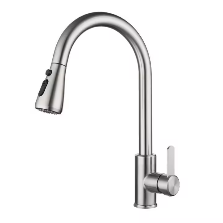 BIT Grifo de Cocina Abatible Cromo Giratorio 360° - 1