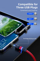 Cable De Carga Magnético Rotativo De 540 Grados USB Tipo C Para Huawei P30 Samsung S30 Xiaomi Redmi Longitudes De 1m 2m 3m - details 9
