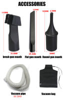 Compresor De Aire Duster Pneumático Doble Propósito Para Limpieza Y Succión Gun Blower Vacío Para Coche Limpiador De Paredes - details 2